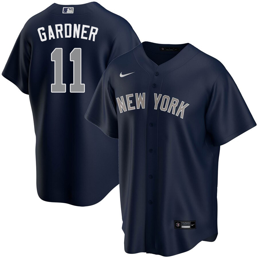2020 Nike Men #11 Brett Gardner New York Yankees Baseball Jerseys Sale-Navy